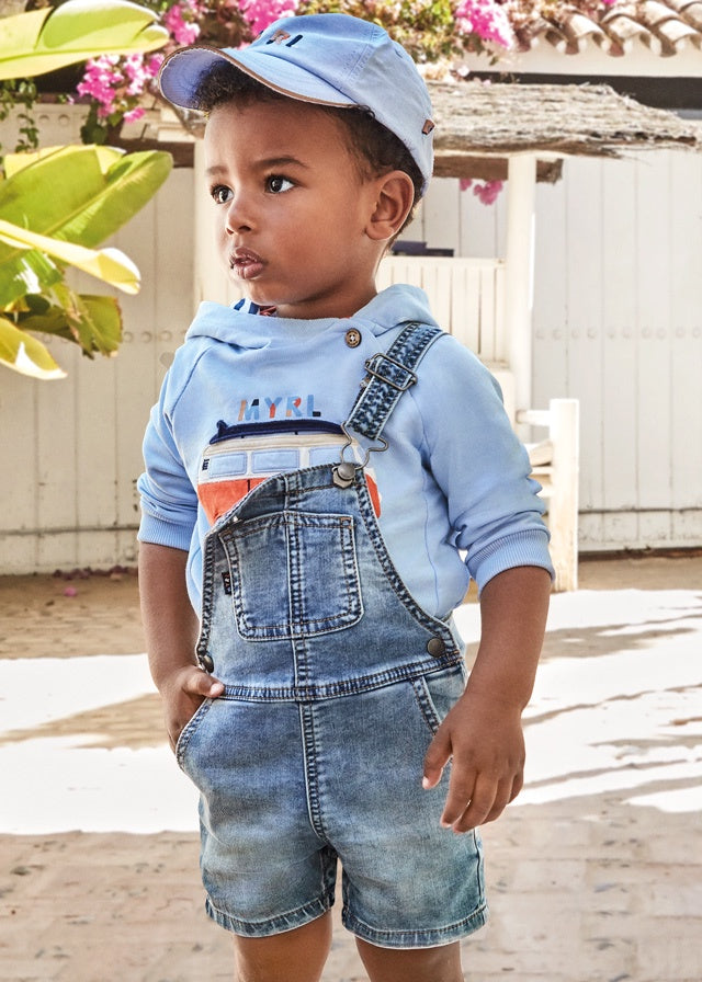 Children Clothes Boy Girl Baby Woven Denim Suspender Pant Wear with  Embroidery Art - China No Sleeve and Cotton Fabric price | Made-in-China.com